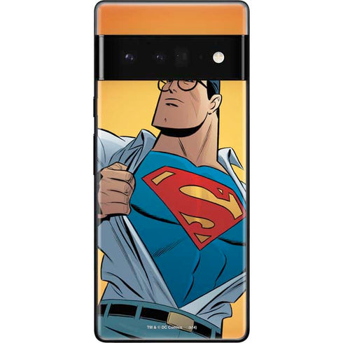 DC Comics Superman 90's Animated Series Google Pixel 6 Pro Skin